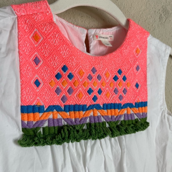 Crewcuts Embroidered Multicolor Cotton Dress Size 6 - Picture 3 of 7